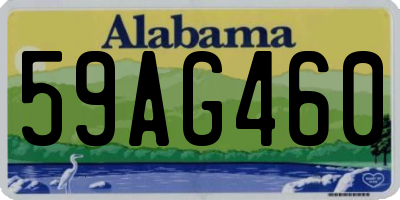 AL license plate 59AG460
