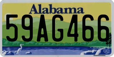 AL license plate 59AG466