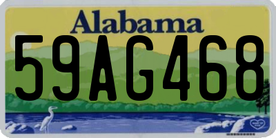 AL license plate 59AG468