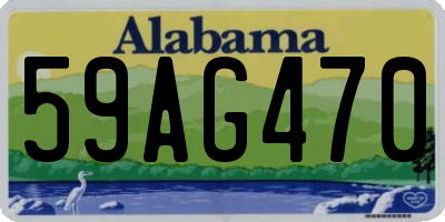 AL license plate 59AG470