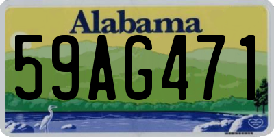 AL license plate 59AG471