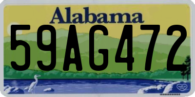 AL license plate 59AG472
