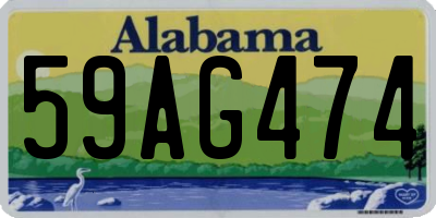 AL license plate 59AG474