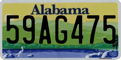 AL license plate 59AG475