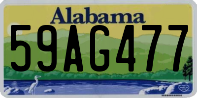 AL license plate 59AG477