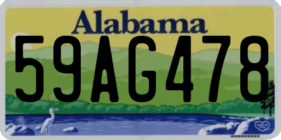 AL license plate 59AG478