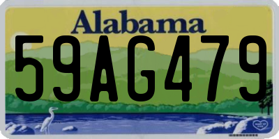 AL license plate 59AG479