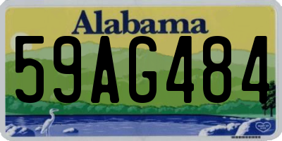 AL license plate 59AG484