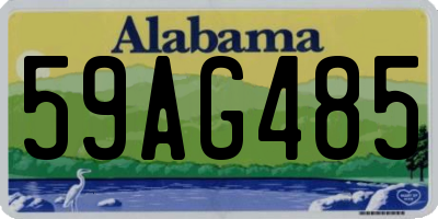 AL license plate 59AG485