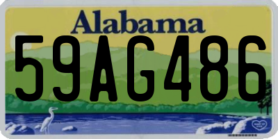 AL license plate 59AG486