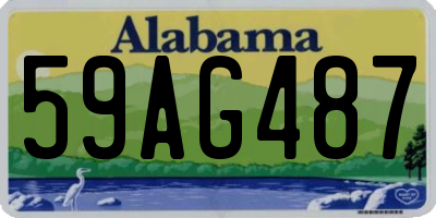 AL license plate 59AG487