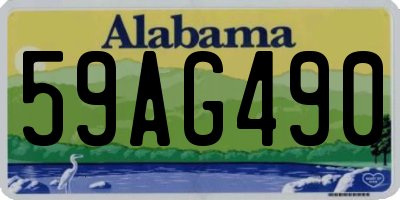 AL license plate 59AG490
