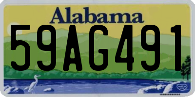 AL license plate 59AG491