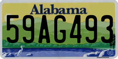 AL license plate 59AG493