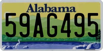 AL license plate 59AG495