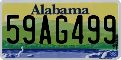 AL license plate 59AG499
