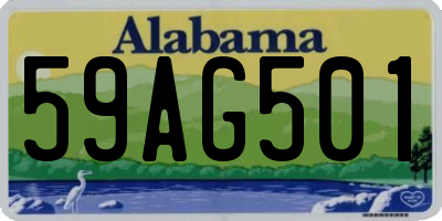 AL license plate 59AG501