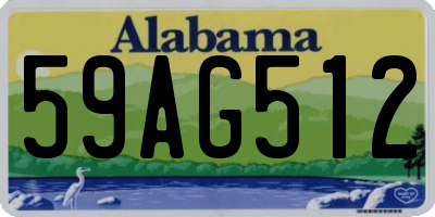 AL license plate 59AG512