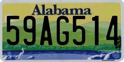 AL license plate 59AG514