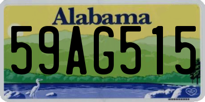 AL license plate 59AG515