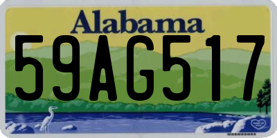 AL license plate 59AG517