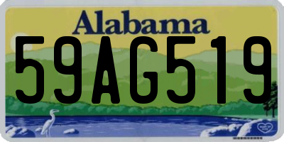 AL license plate 59AG519