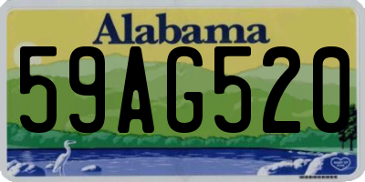 AL license plate 59AG520