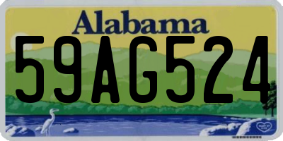AL license plate 59AG524