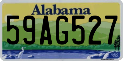 AL license plate 59AG527