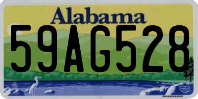 AL license plate 59AG528
