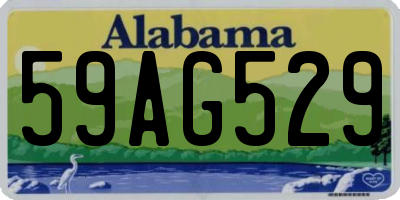AL license plate 59AG529