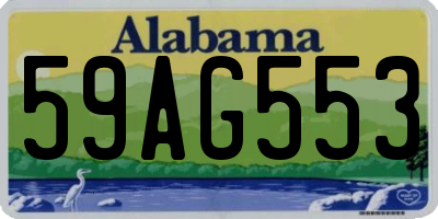 AL license plate 59AG553