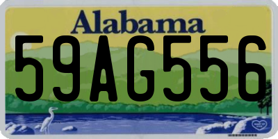 AL license plate 59AG556