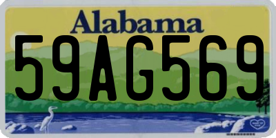 AL license plate 59AG569