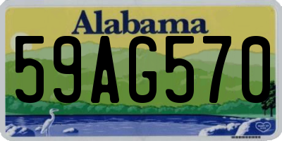 AL license plate 59AG570