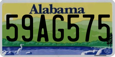 AL license plate 59AG575