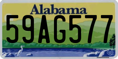 AL license plate 59AG577