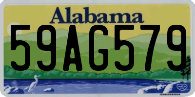 AL license plate 59AG579