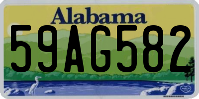 AL license plate 59AG582