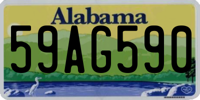 AL license plate 59AG590