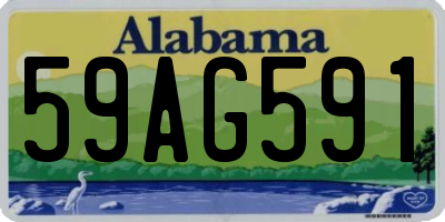 AL license plate 59AG591