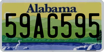 AL license plate 59AG595