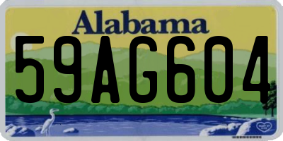 AL license plate 59AG604