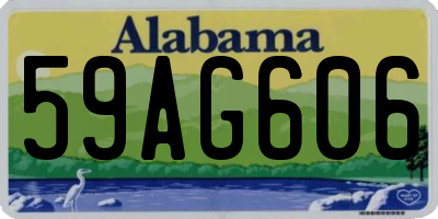 AL license plate 59AG606