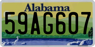 AL license plate 59AG607