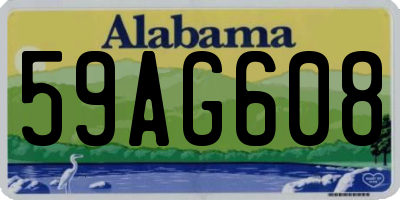 AL license plate 59AG608