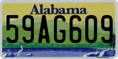 AL license plate 59AG609