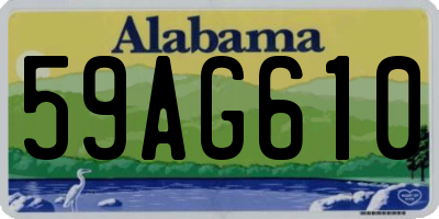 AL license plate 59AG610