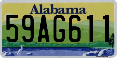 AL license plate 59AG611