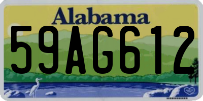 AL license plate 59AG612
